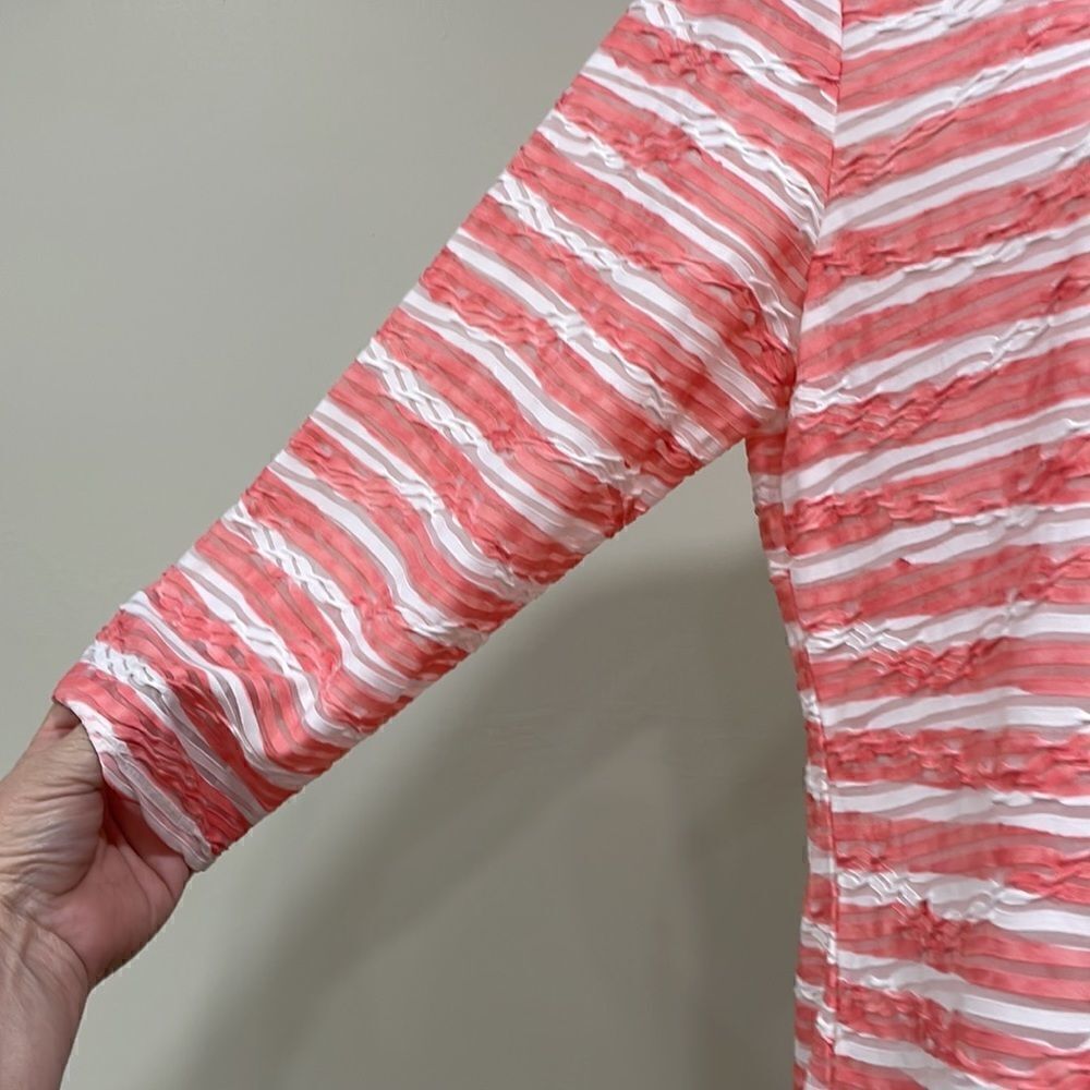 NWOT Ruby Rd striped pink and white blouse. Size M medium 8/10 - Picture 3 of 8